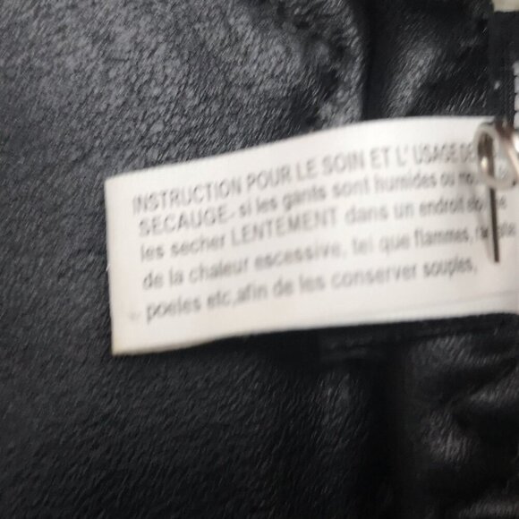 3M Thinsulate Men's Size 11 Black Faux Leather 100% Wool Lined Gloves - Picture 7 of 7